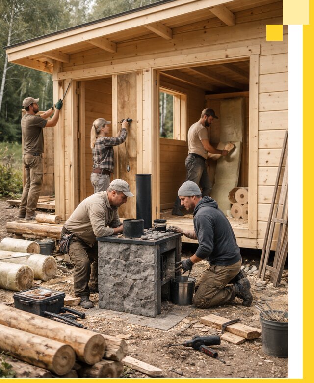 Купить баню под ключ в Боровичах строительство монтаж отделка