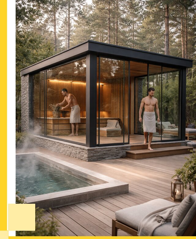 Стеклянные бани и двери в Боровичах от 469035 р. | ЭриданБрв