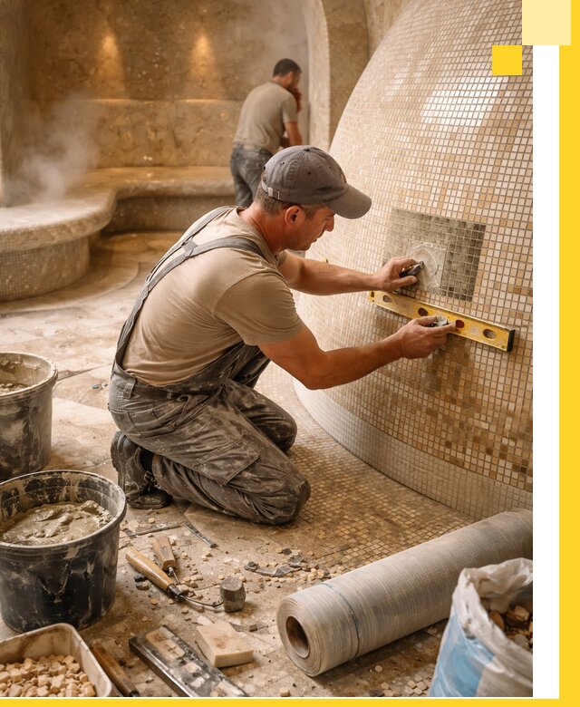 Хамам под ключ в Боровичах: проектирование, строительство, отделка