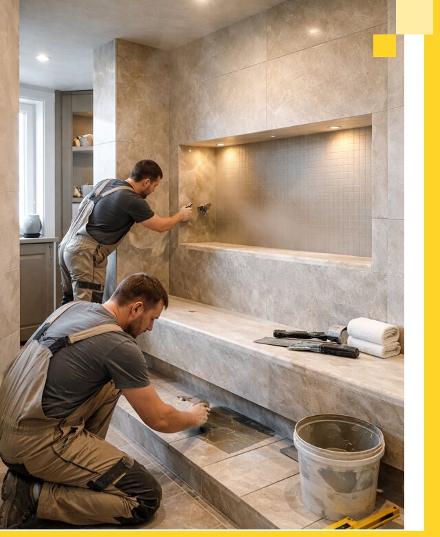 Профессиональное строительство хамама в квартире в Боровичах