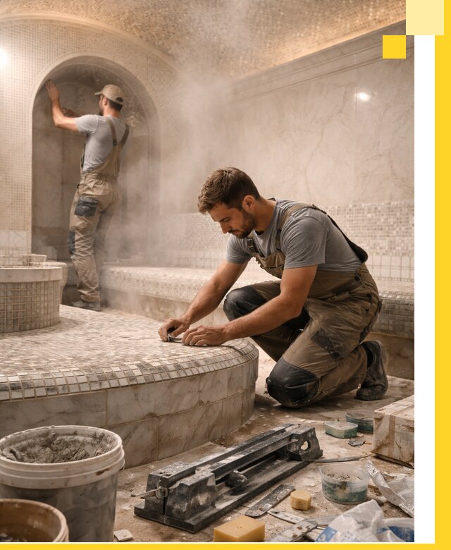 Профессиональный дизайн хамама и SPA под ключ в Боровичах