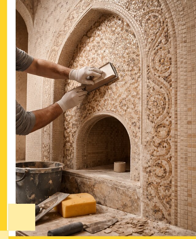 Мозаика для хамама в Боровичах под ключ от 5212 р. | ЭриданБрв