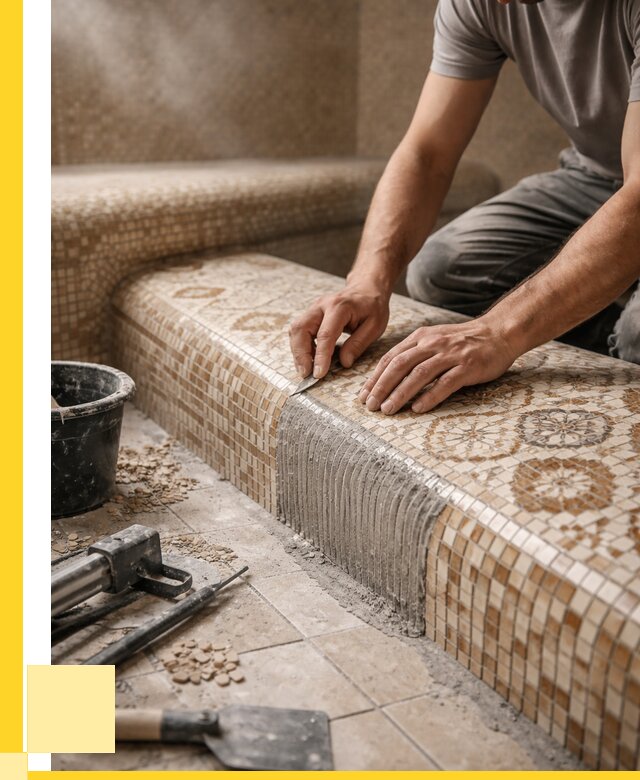 Плитка для хамама под ключ в Боровичах от 3648 р. | ЭриданБрв